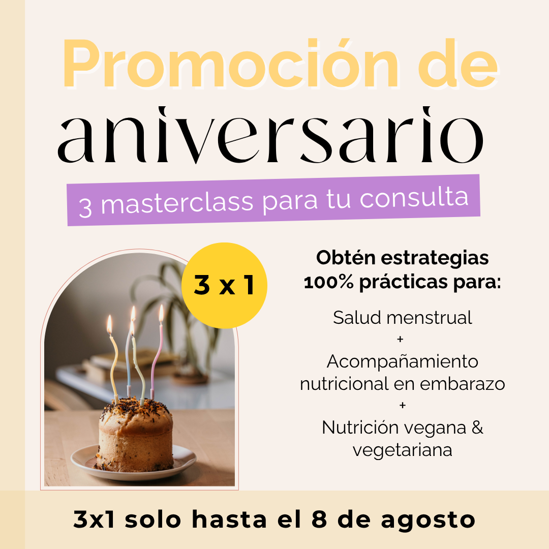 3x1: Masterclasses de Formación Continua (promoción de aniversario)